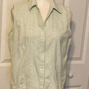Sweet Basil Cotton Poplin ~ Size Large